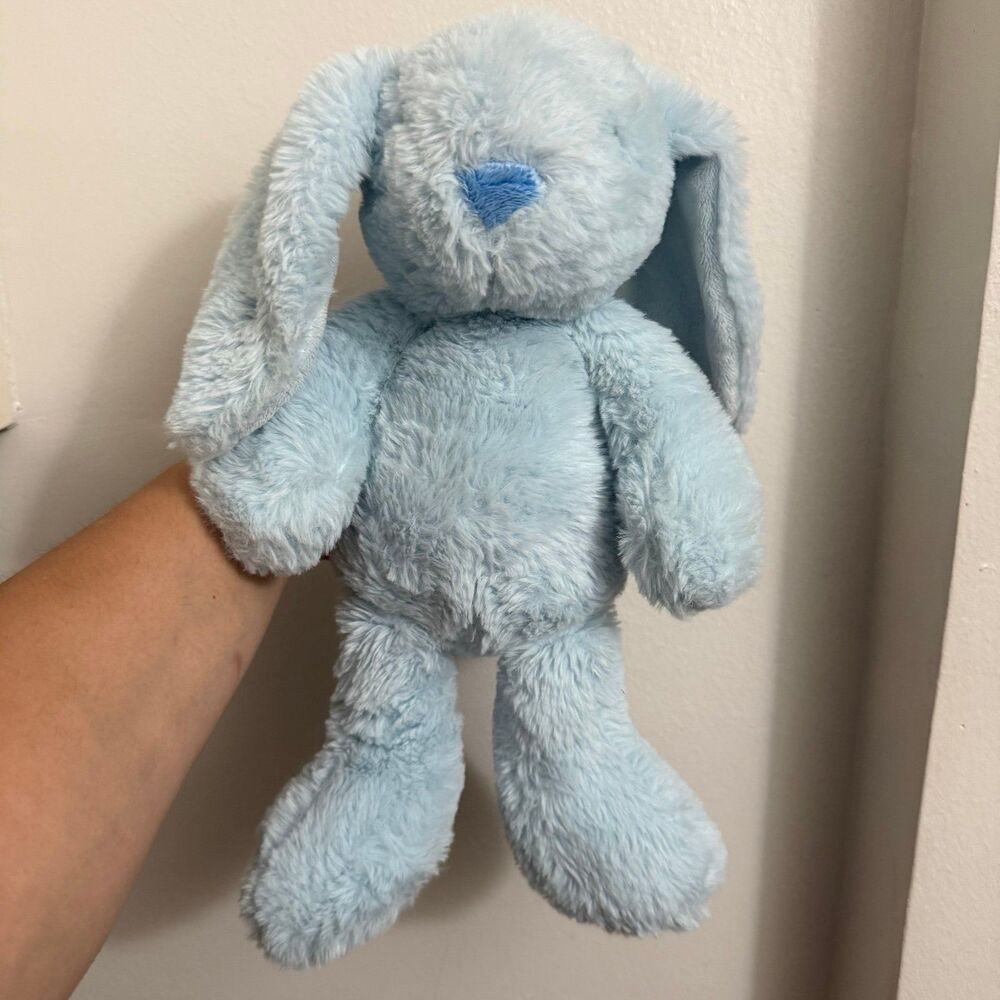 The Manhattan Toy Company Lovelies Bailey Blue Bunny Rabbit Soft Plush Baby Boy